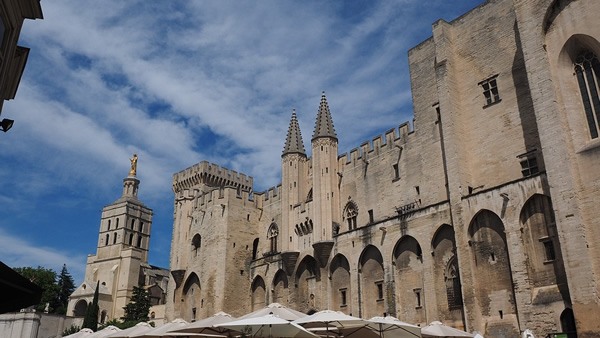 The Palais des Papes in Avignon, Provence.