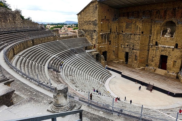 Check out the great Roman Theatre in Orange, Provence.