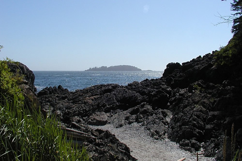 Tofino is an ecotourism area of rocky shore on Vancouver Island.