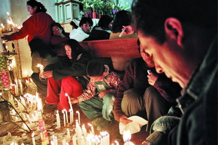 Virgen del Carmen festival prayers.