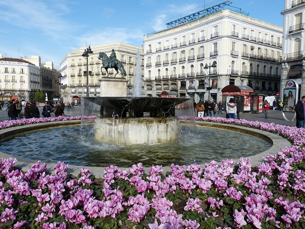 Square in Madrid, Spain.