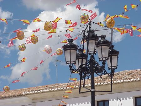 Festival Decorations in Titulcia, Spain.