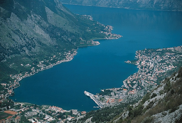 The Montenegro port town of Kotor.