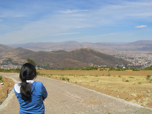 A young girl in Bolivia