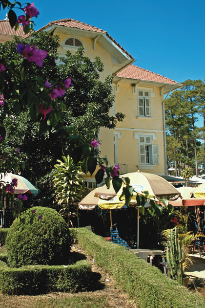 French Cafe de la Poste in Dalat, Vietnam