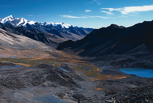 View from the Sunchulli Pass, Bolivia.