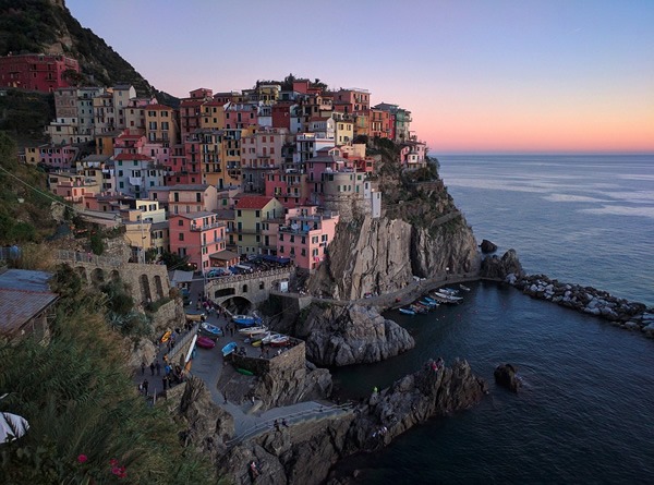 Vernazza in the Cinque Terre of Italy.