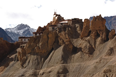 The Dhankar monastery.