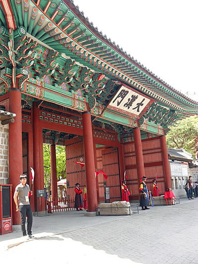 Royal Korean palace in Seoul, Korea.