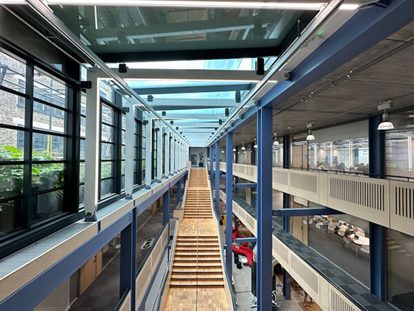 An interior hall at the London School of Economics.