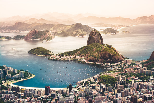 Rio de Janeiro, Brazil from above.