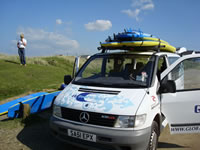 Surfing in Cornwall, England